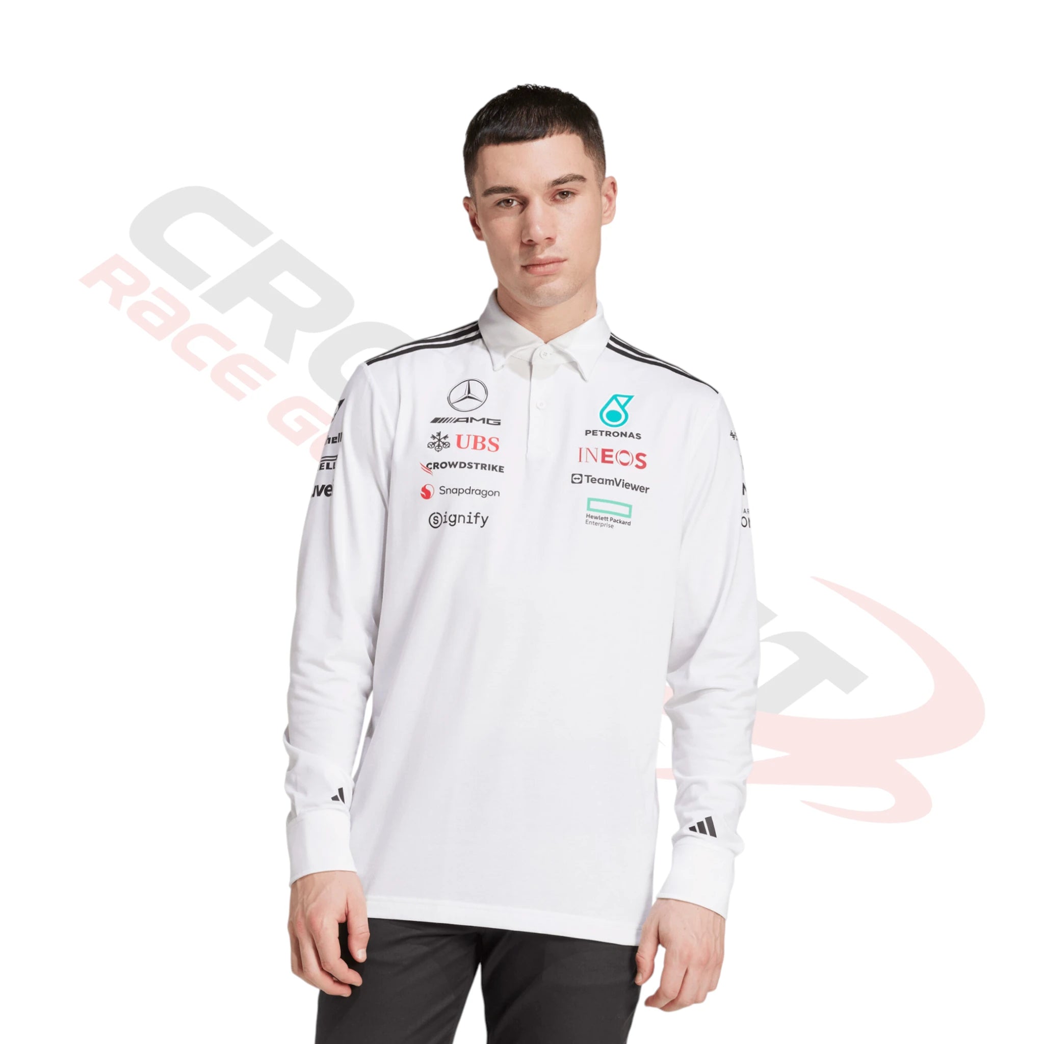 2025 Mercedes-AMG Petronas F1 Team Long Sleeve Polo