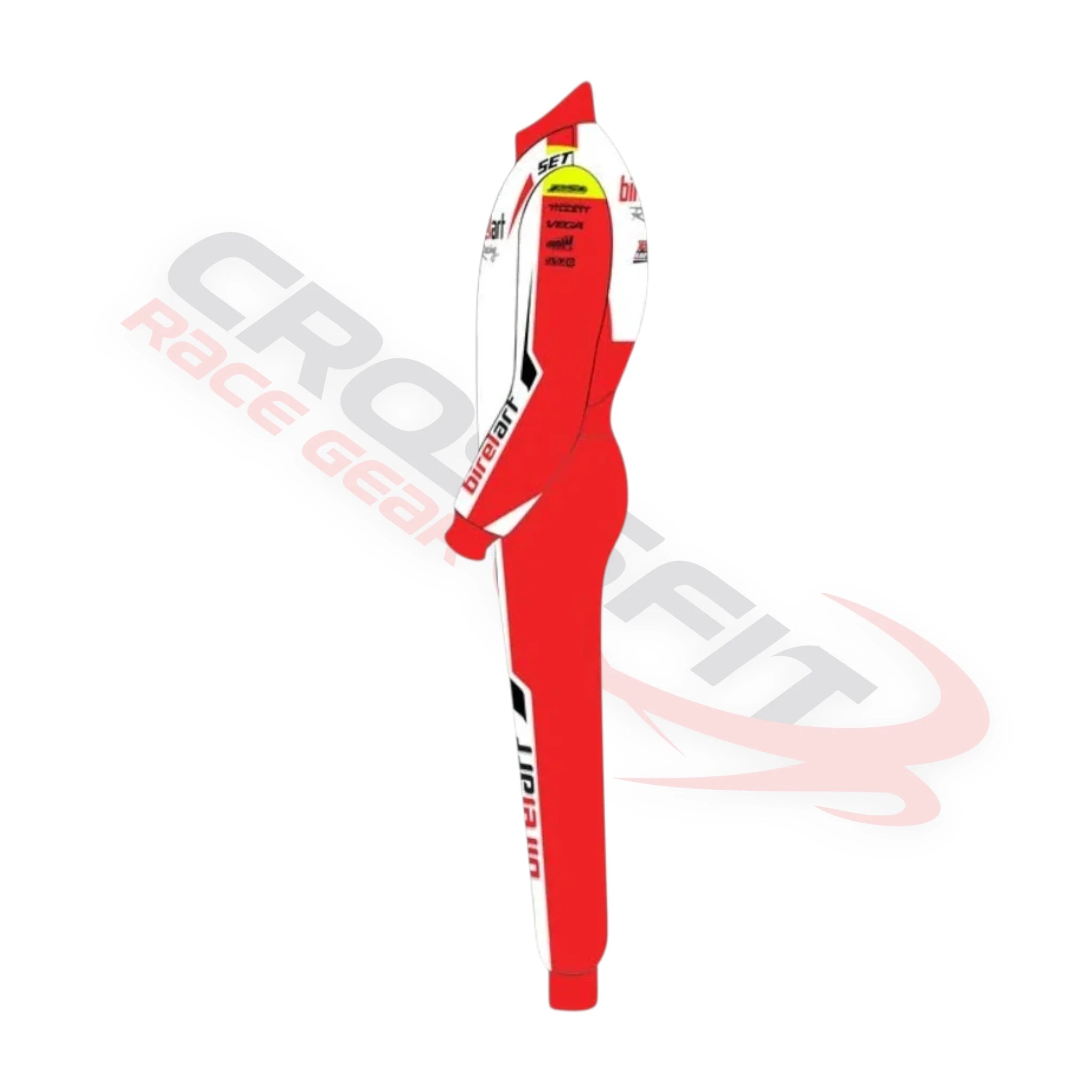 2026 Offset PSL BirelART Karting Race Suit  Red and White
