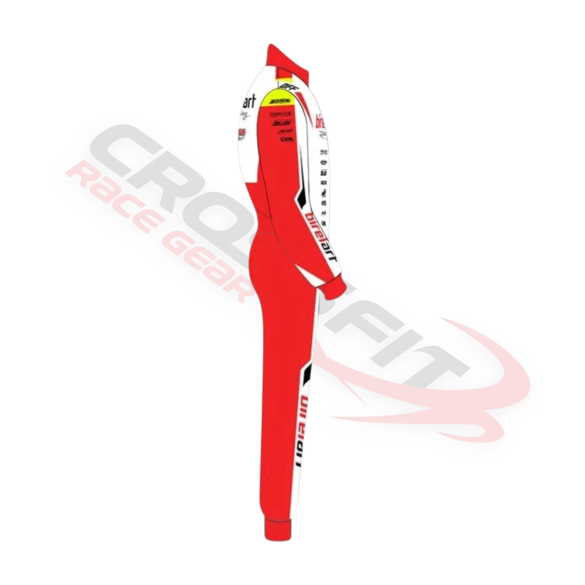 2026 Offset PSL BirelART Karting Race Suit  Red and White
