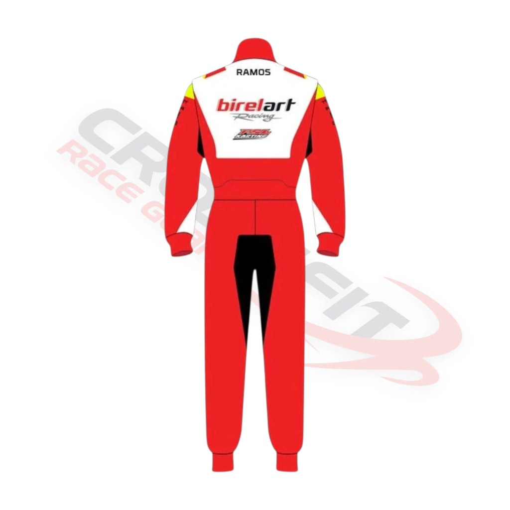 2026 Offset PSL BirelART Karting Race Suit  Red and White