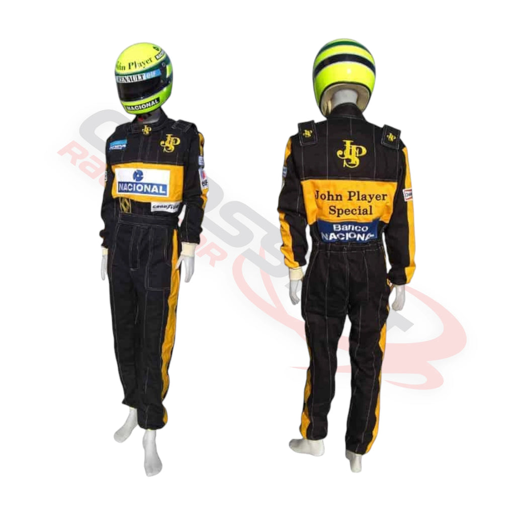 Ayrton Senna 1985 Lotus F1 Printed Race Suit