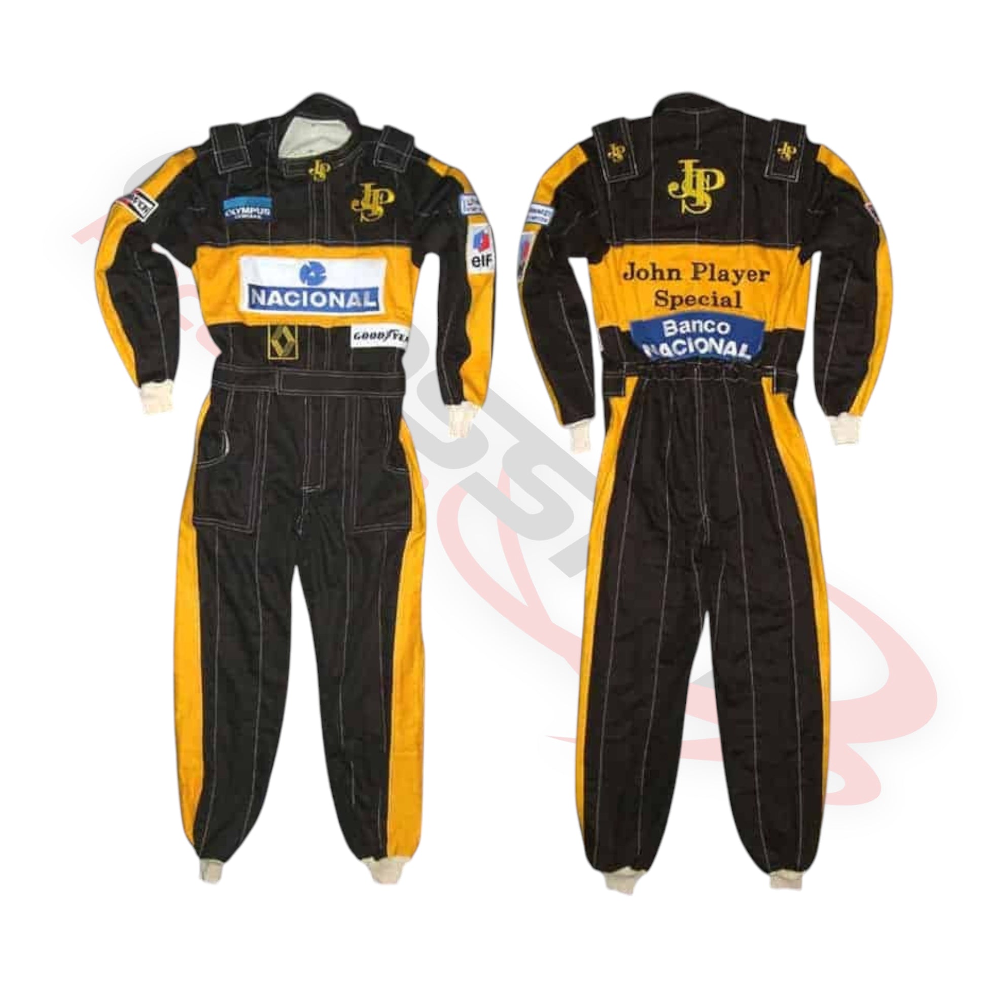 Ayrton Senna 1985 F1 JPS Embroidery Race Suit
