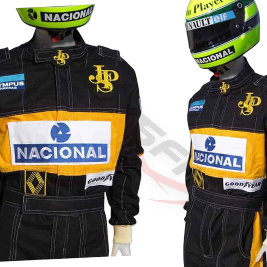 Ayrton Senna 1985 F1 JPS Embroidery Race Suit