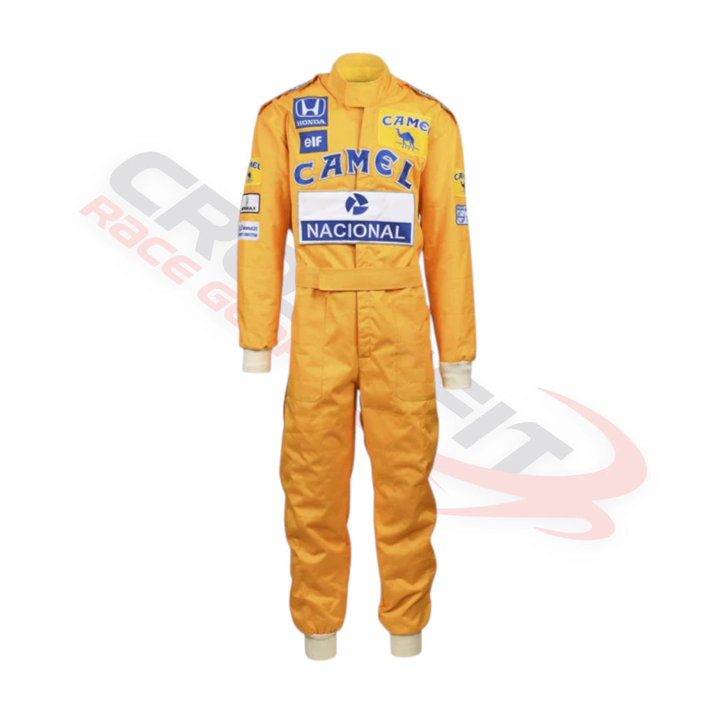 Ayrton Senna 1987 F1 Printed Race Suit