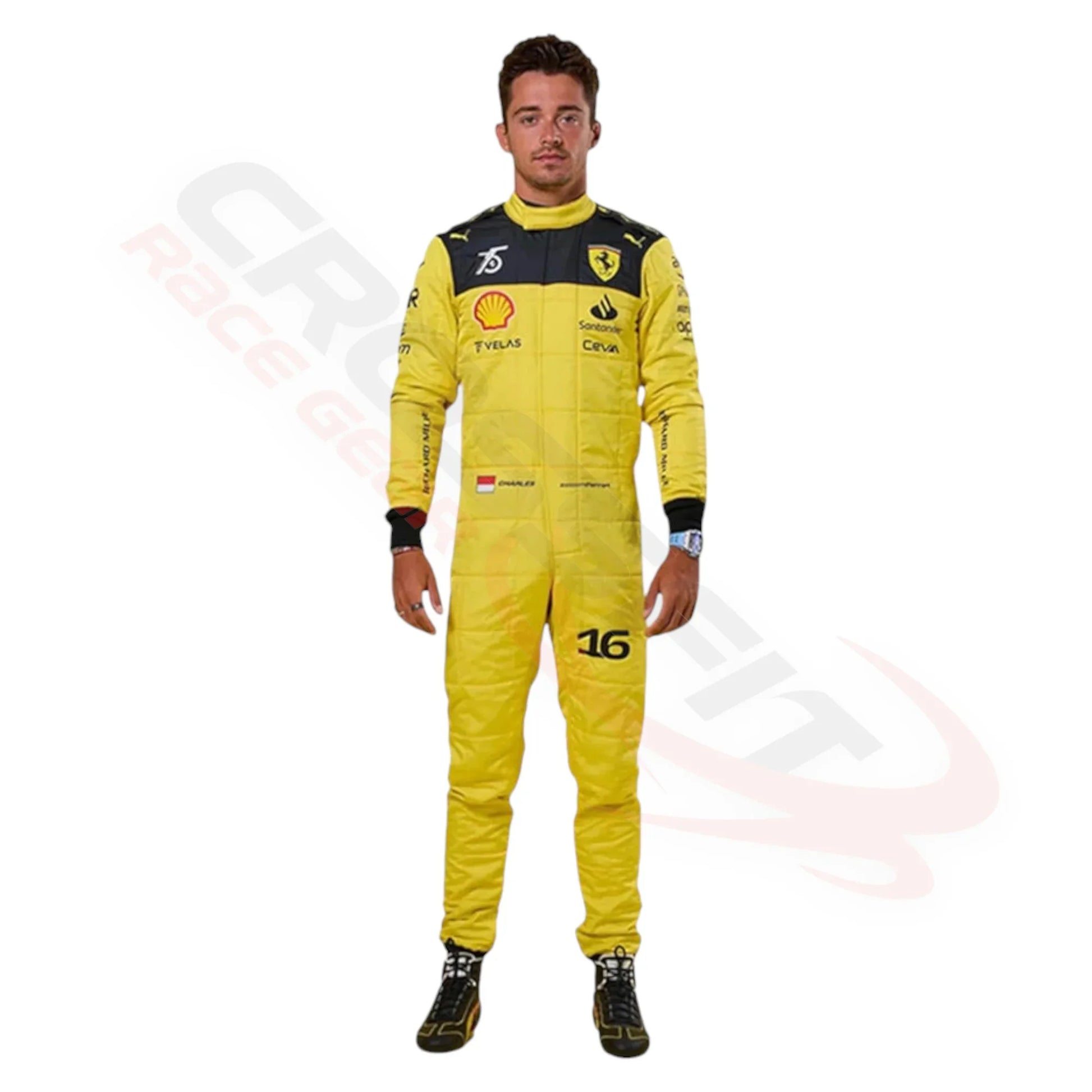 Charles Leclerc Ferrari's 75th anniversary F1 Suit Special Edition