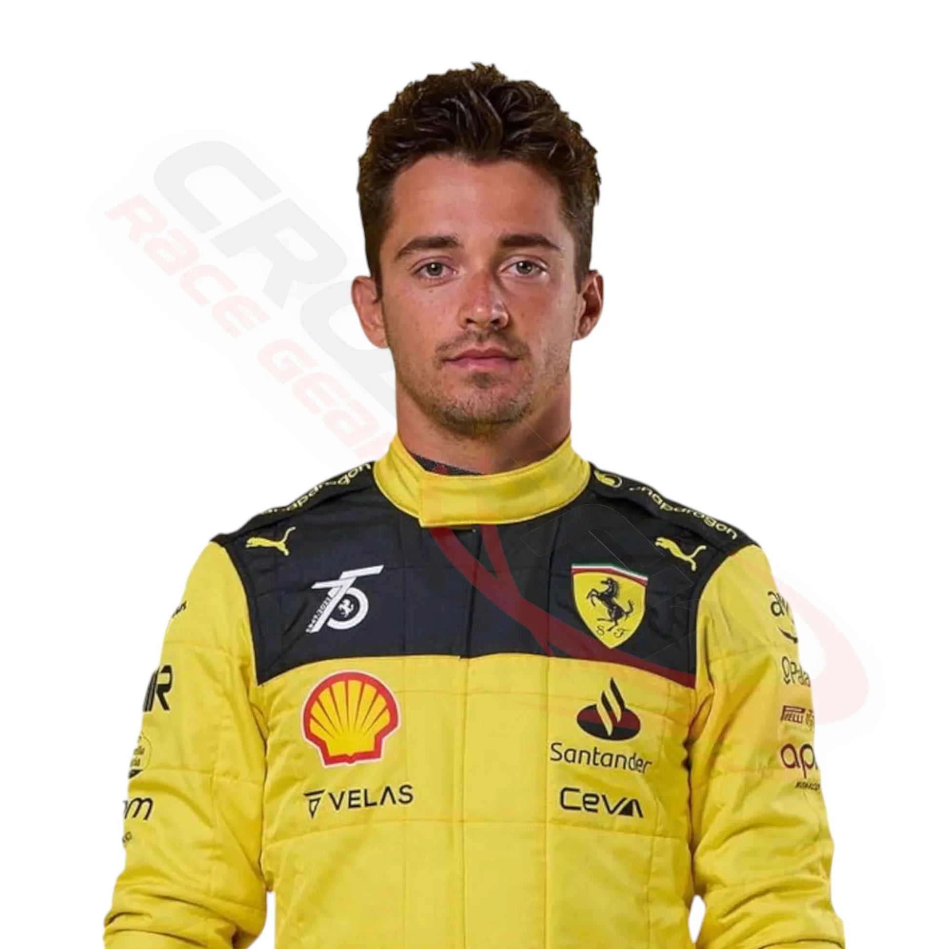 Charles Leclerc Ferrari's 75th anniversary F1 Suit Special Edition