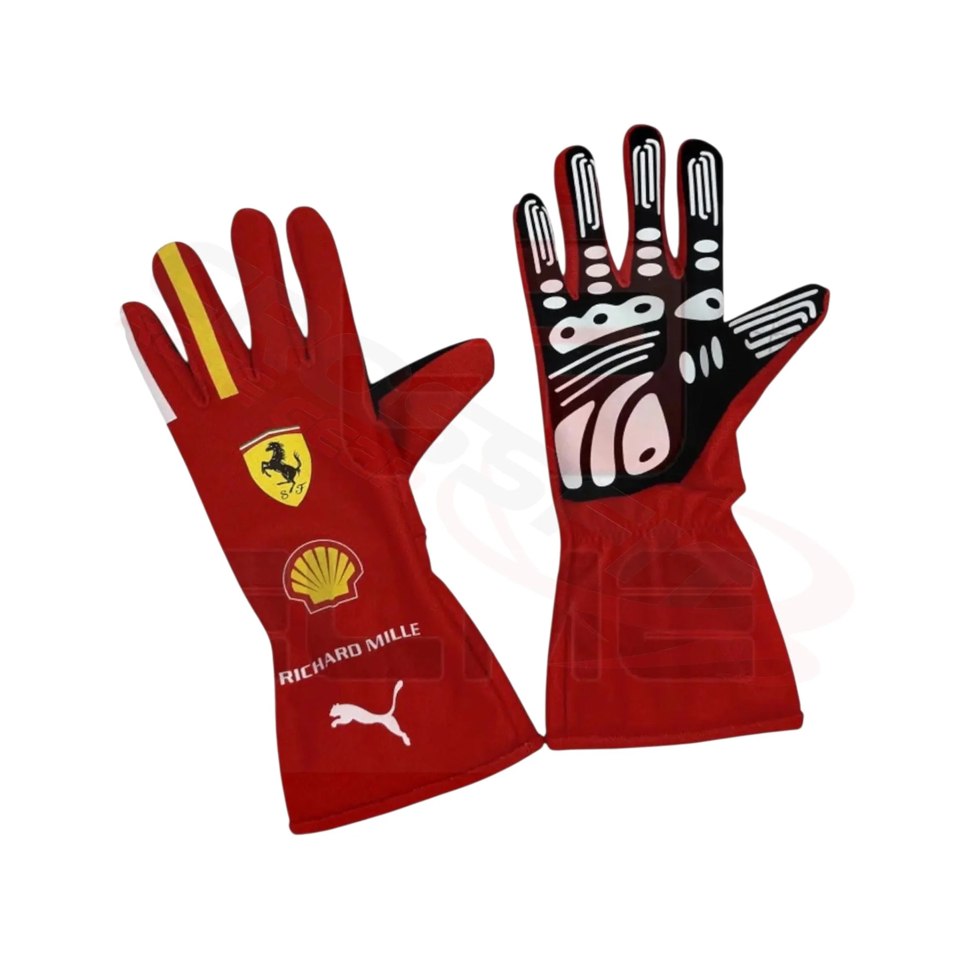 Ferrari Racing Gloves-2024 Charles Leclerc Official Gloves