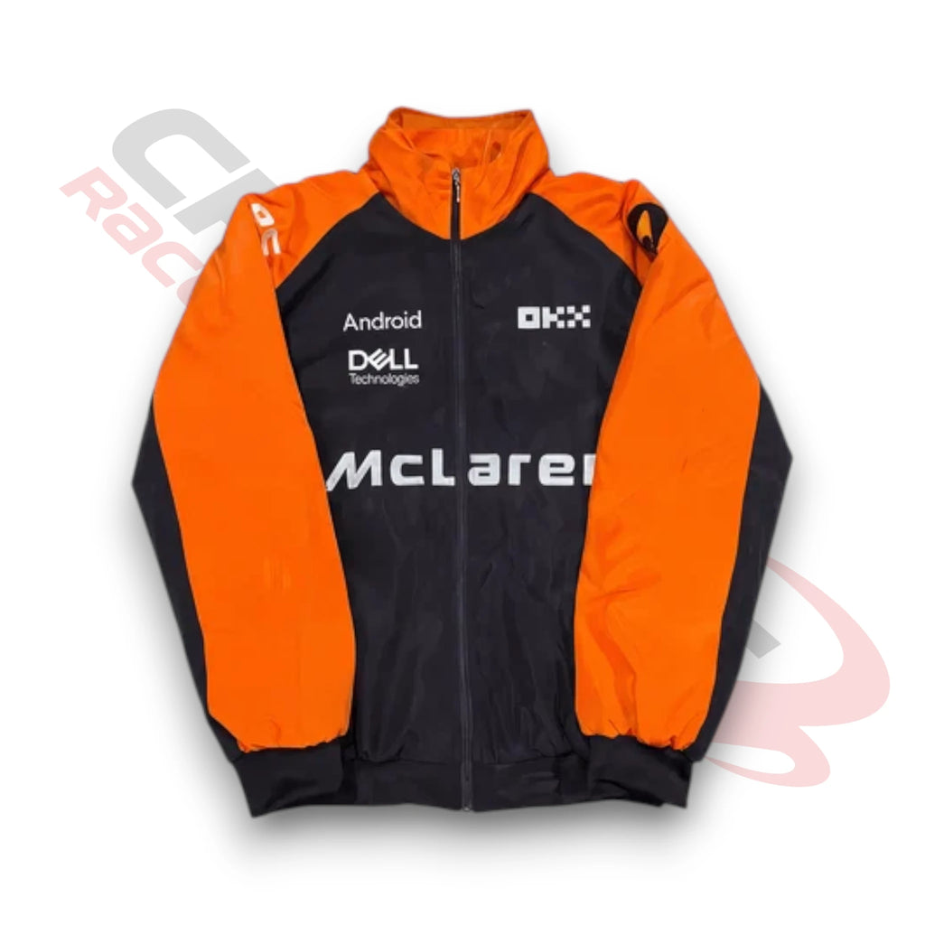 McLaren F1 Classic Vintage Jacket  Orange And Black