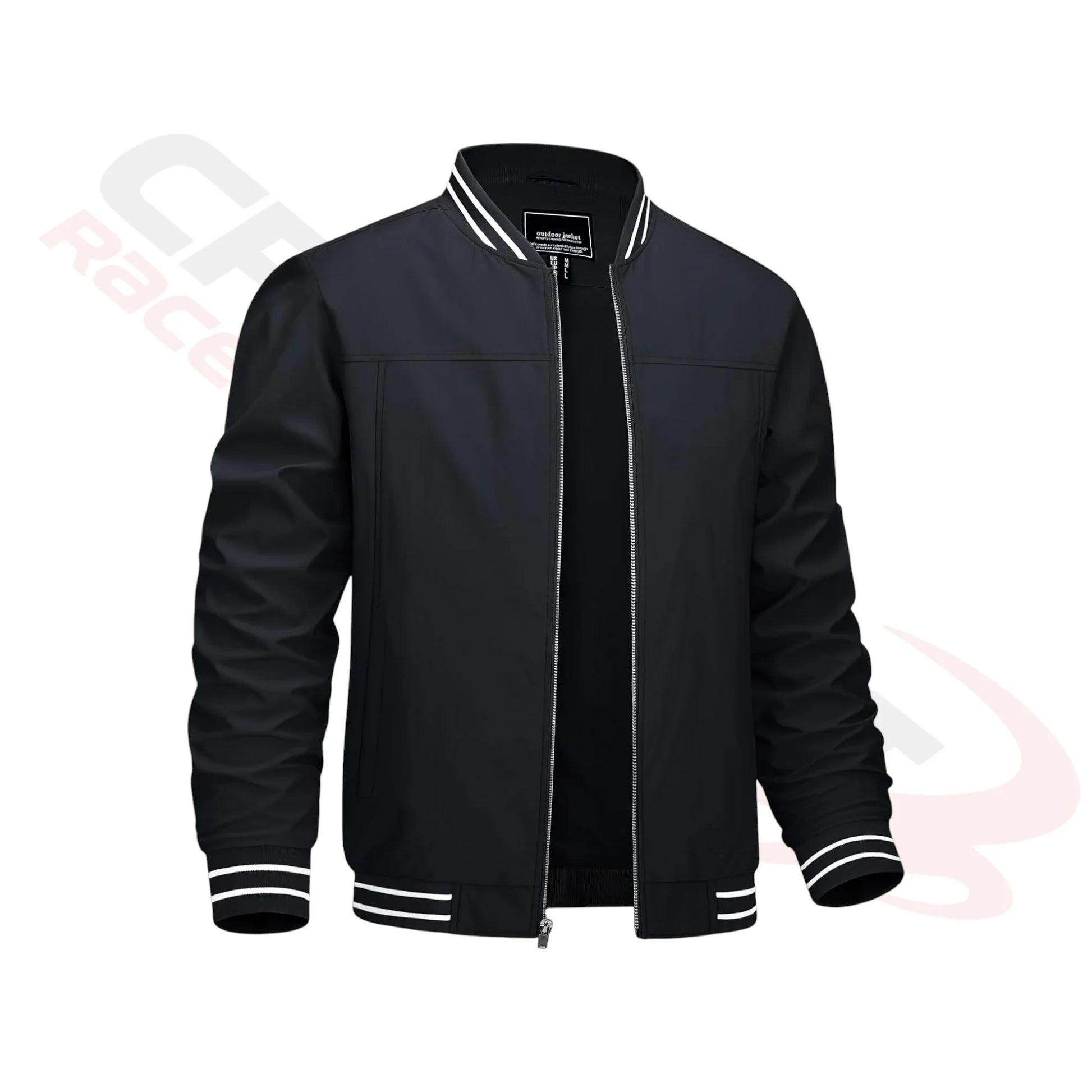 Men's Lightweight Bomber Jacket - Black