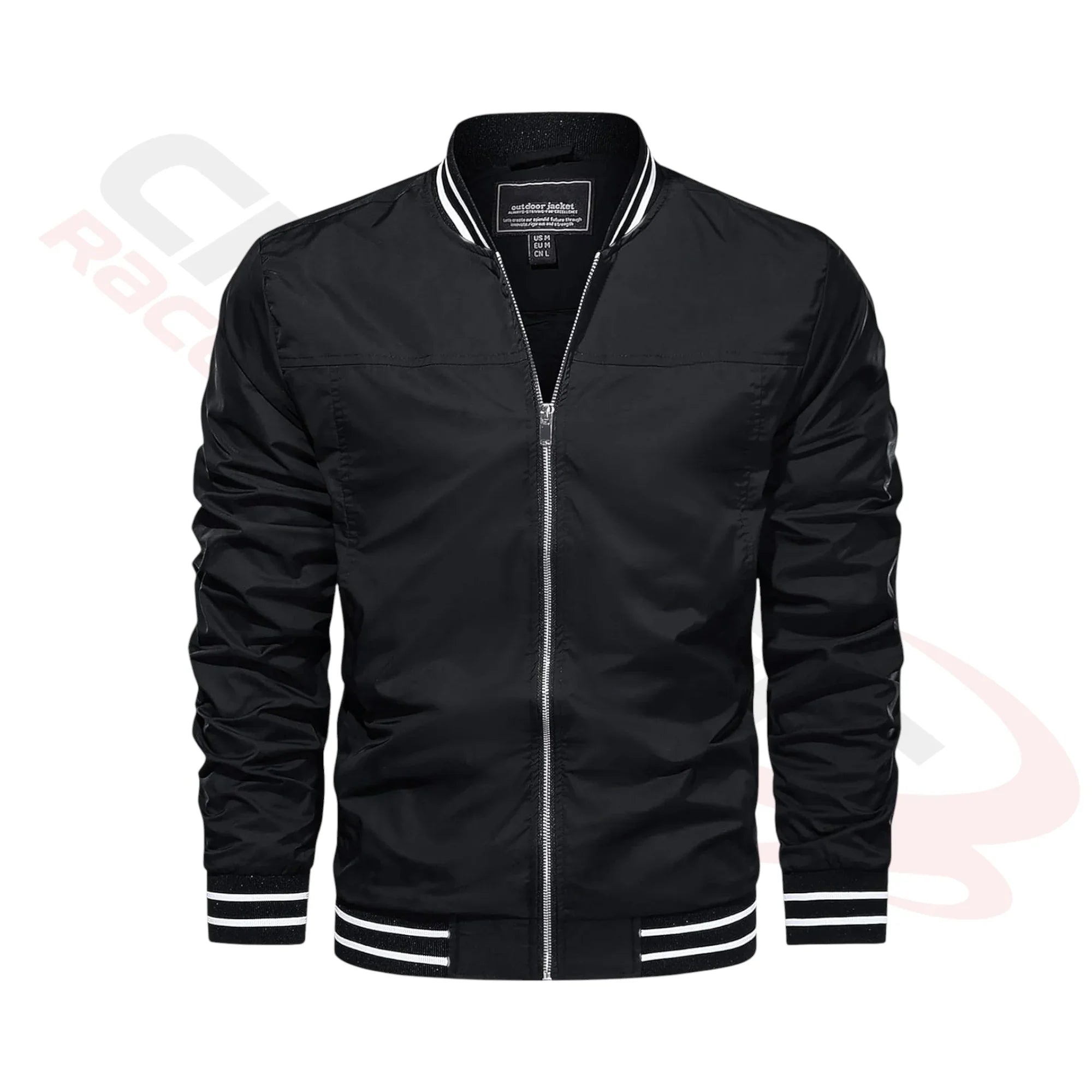Men's Lightweight Bomber Jacket - Black