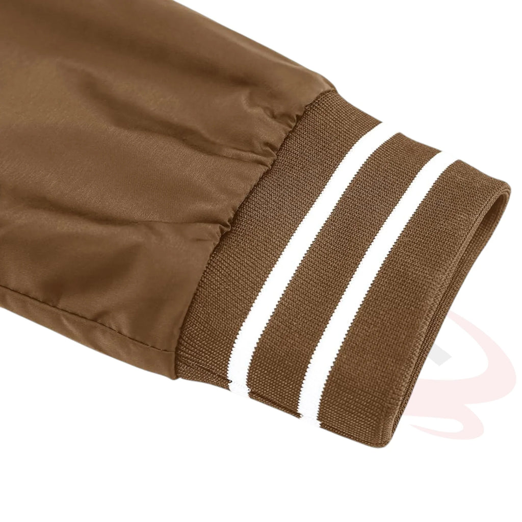 Men's Lightweight Bomber Jacket - Brown