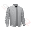 Men's Lightweight Bomber Jacket - Light Grey