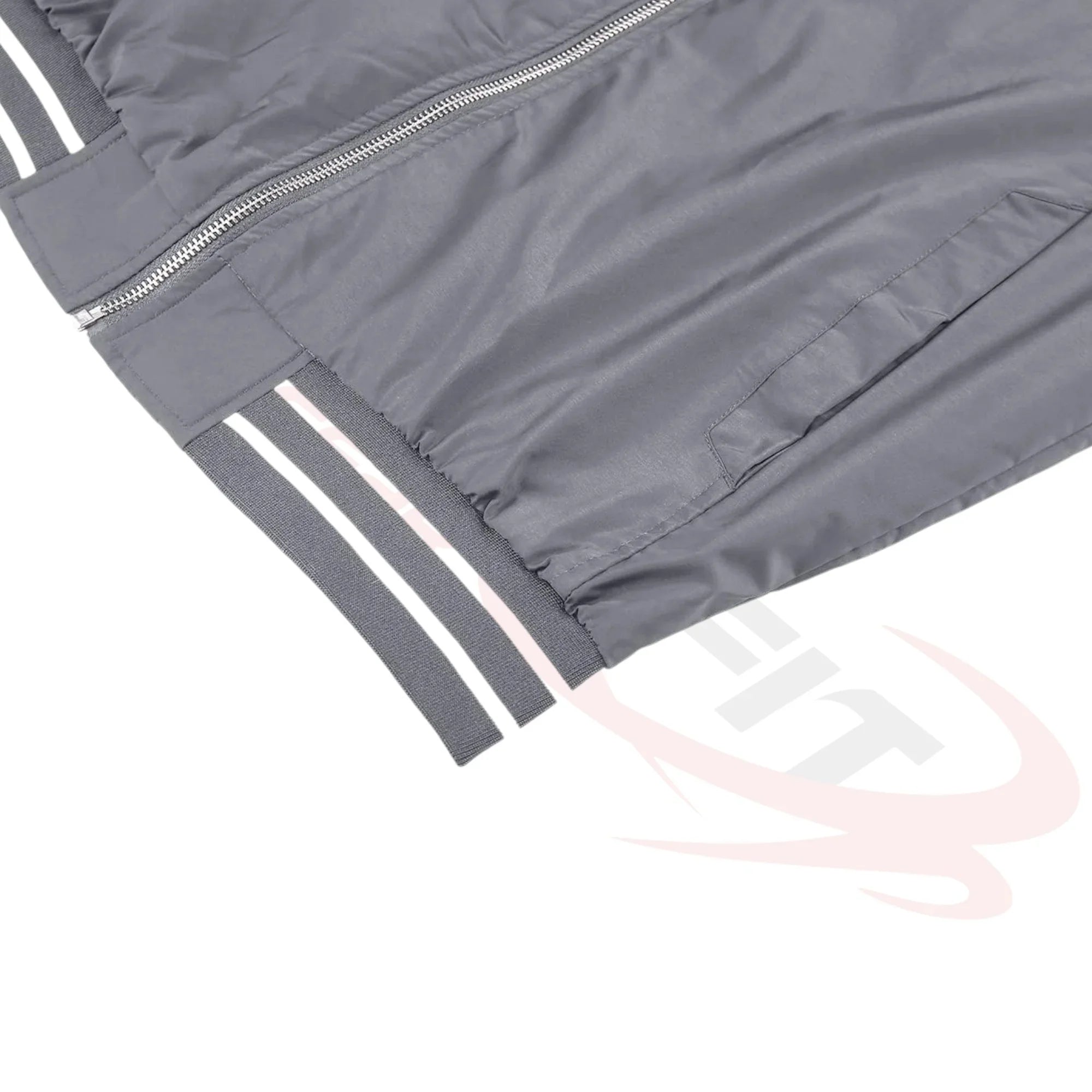 Men's Lightweight Bomber Jacket - Light Grey
