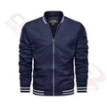 Men's Lightweight Bomber Jacket - Navy Blue