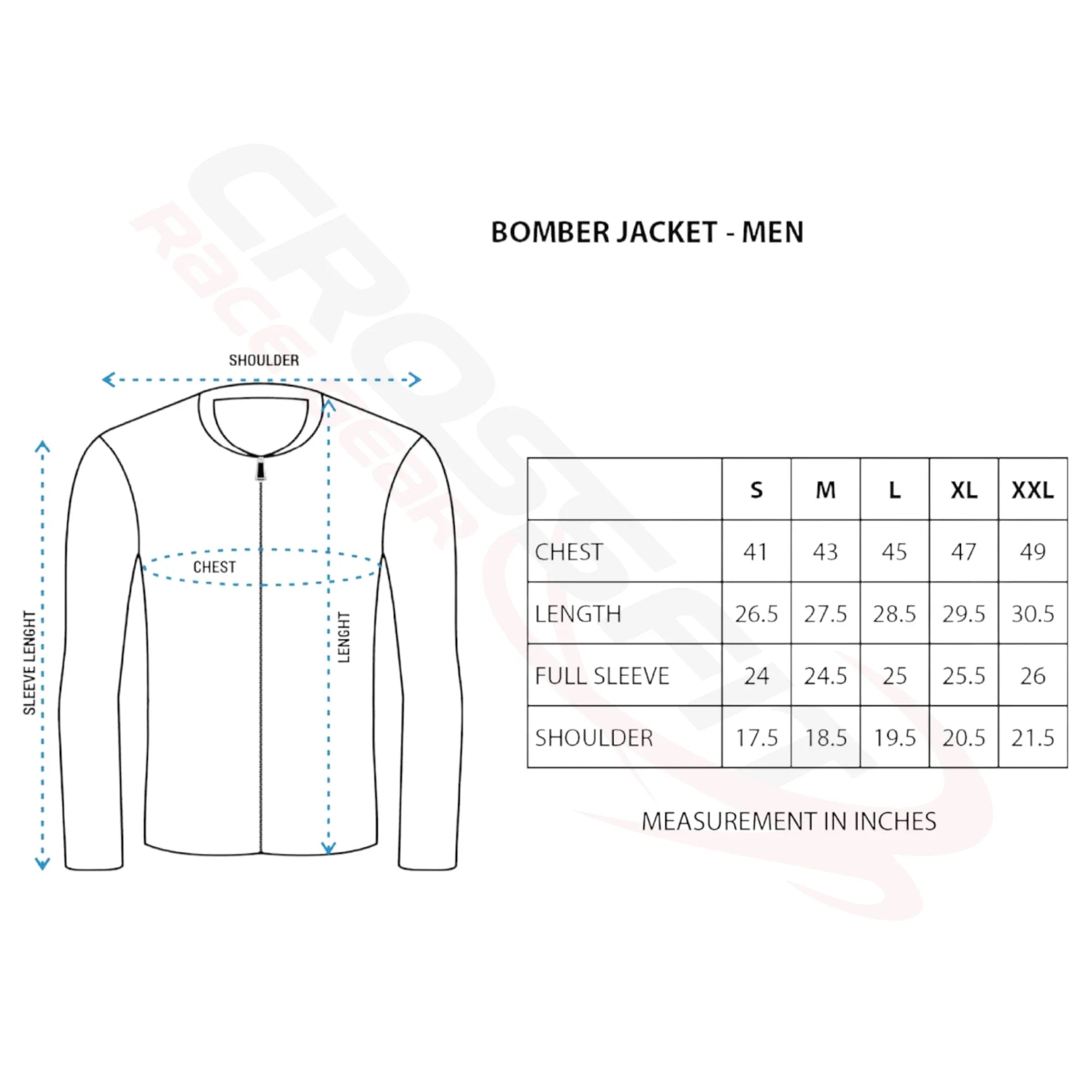 Men's Lightweight Bomber Jacket - White