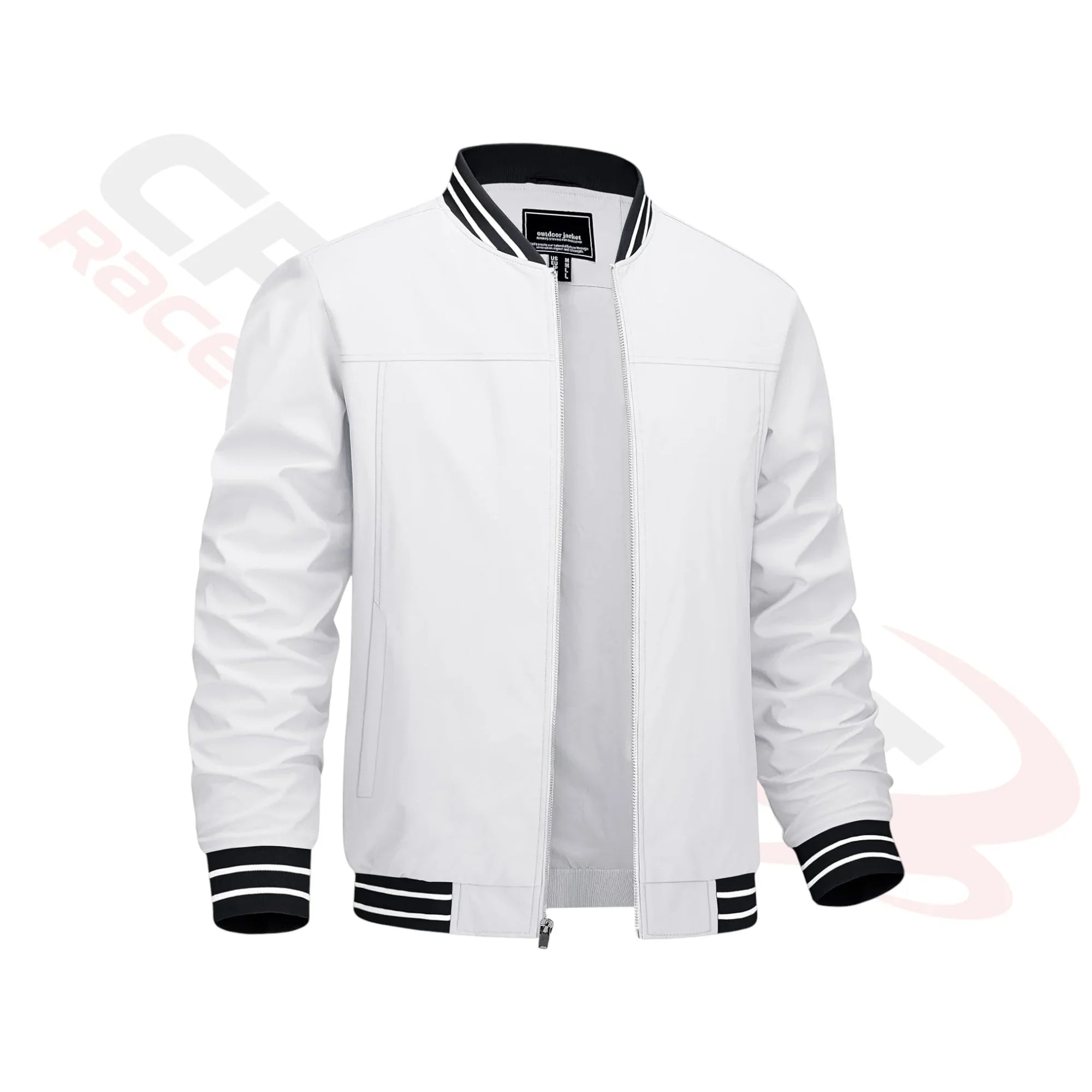 Men's Lightweight Bomber Jacket - White