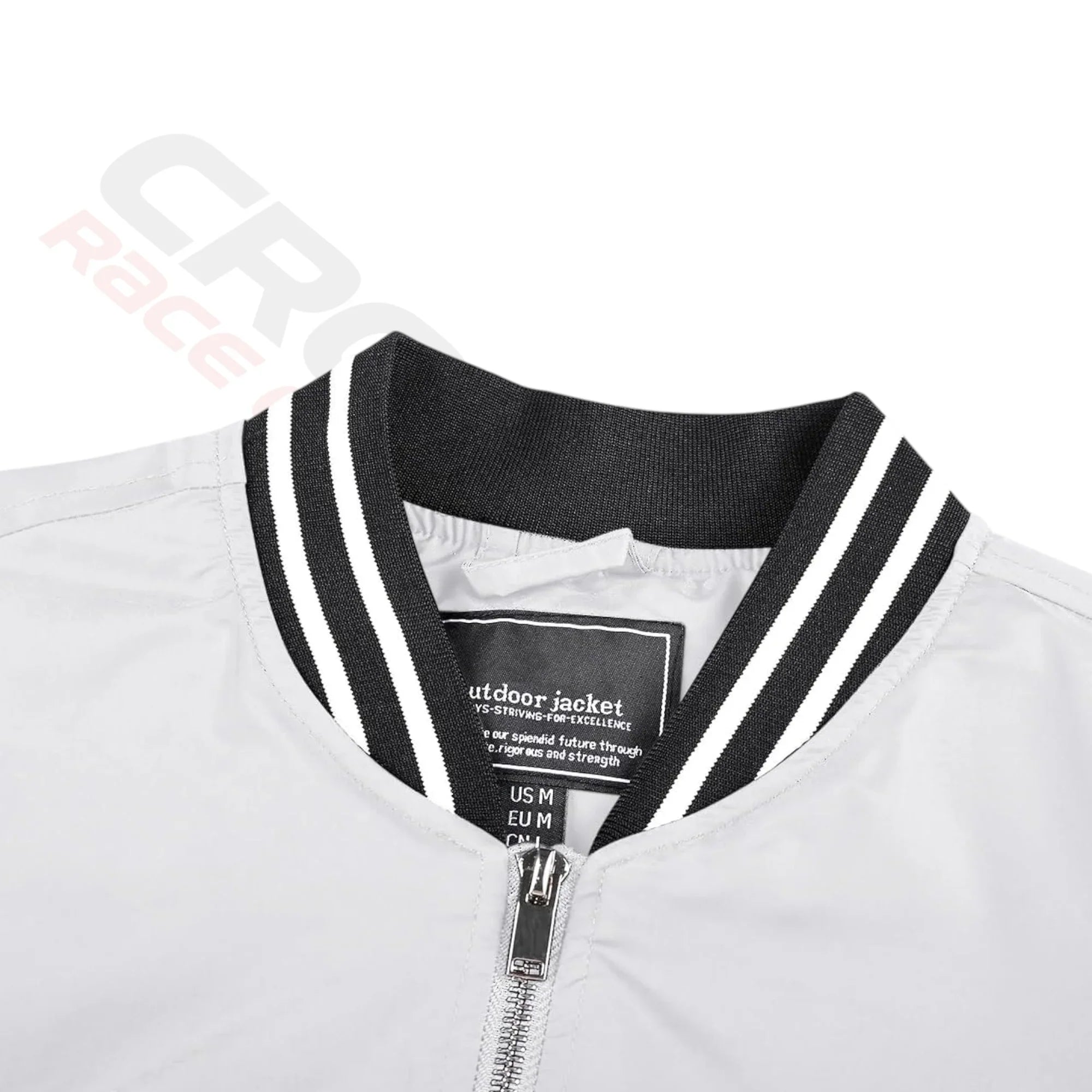 Men's Lightweight Bomber Jacket - White