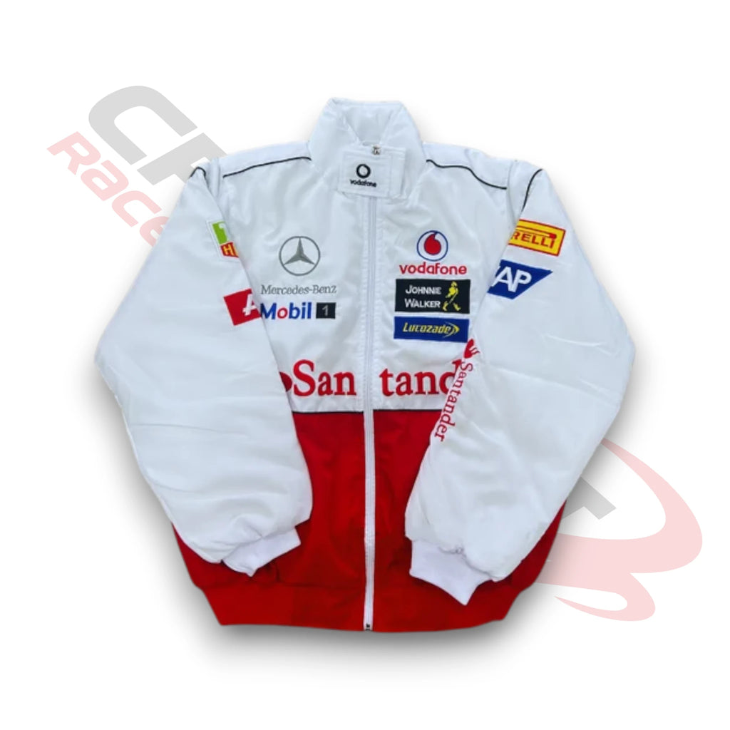 Mercedes White Racing Vintage Jacket