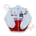 Mercedes White Racing Vintage Jacket