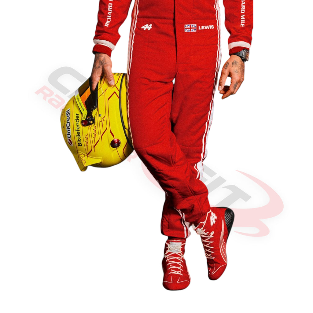 NEW 2026 Lewis Hamilton Scuderia Ferrari HP F1 Race Suit Replica