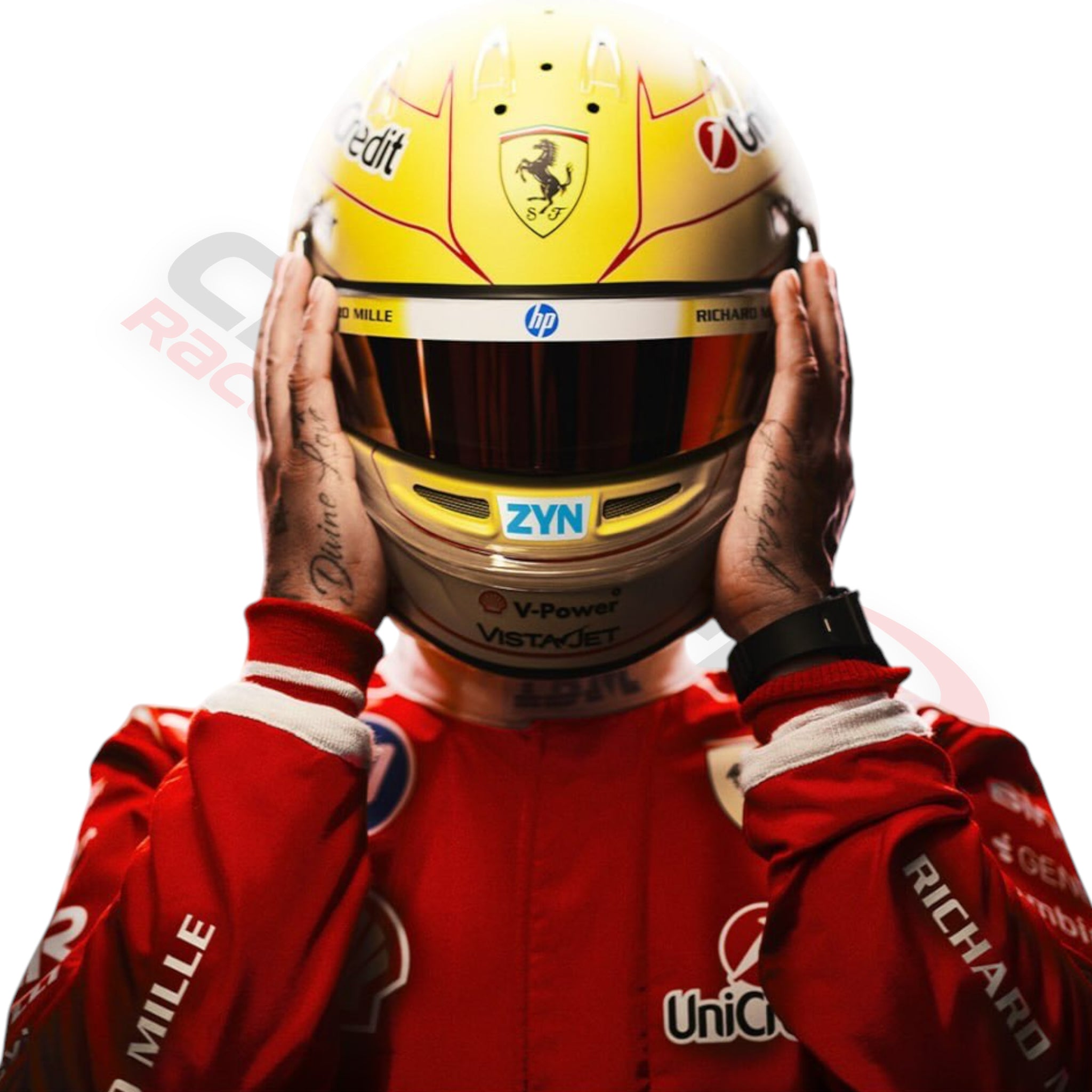 NEW 2026 Lewis Hamilton Scuderia Ferrari HP F1 Race Suit Replica