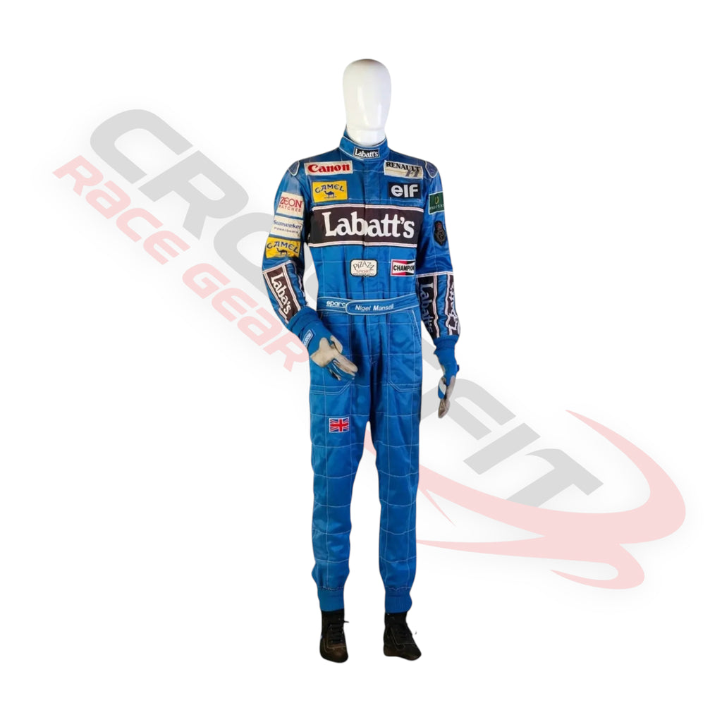 Nigel Mansell 1992 Embroidered patches F1 Race Suit
