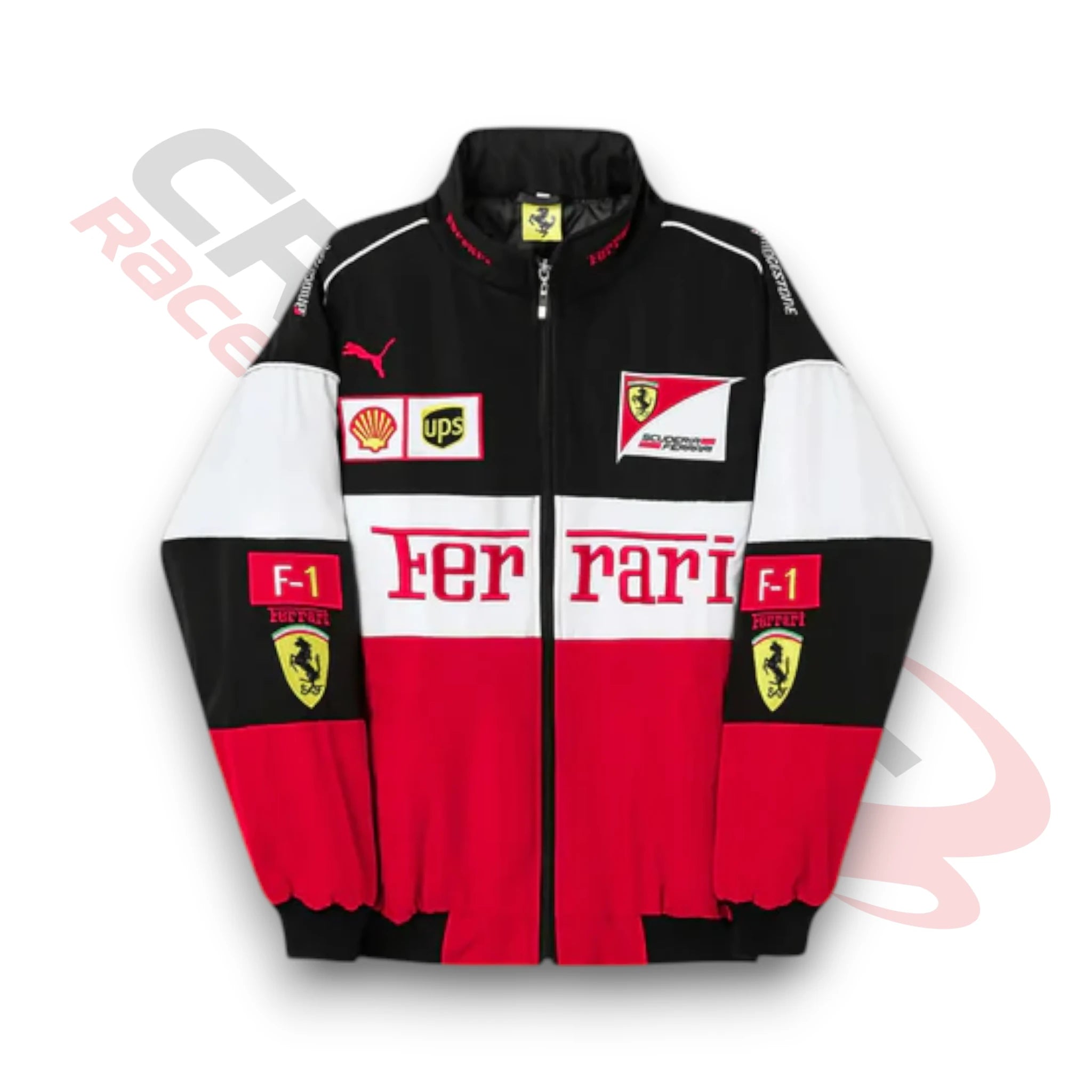 Scuderia Ferrari Vintage Jacket  Black, Red And White