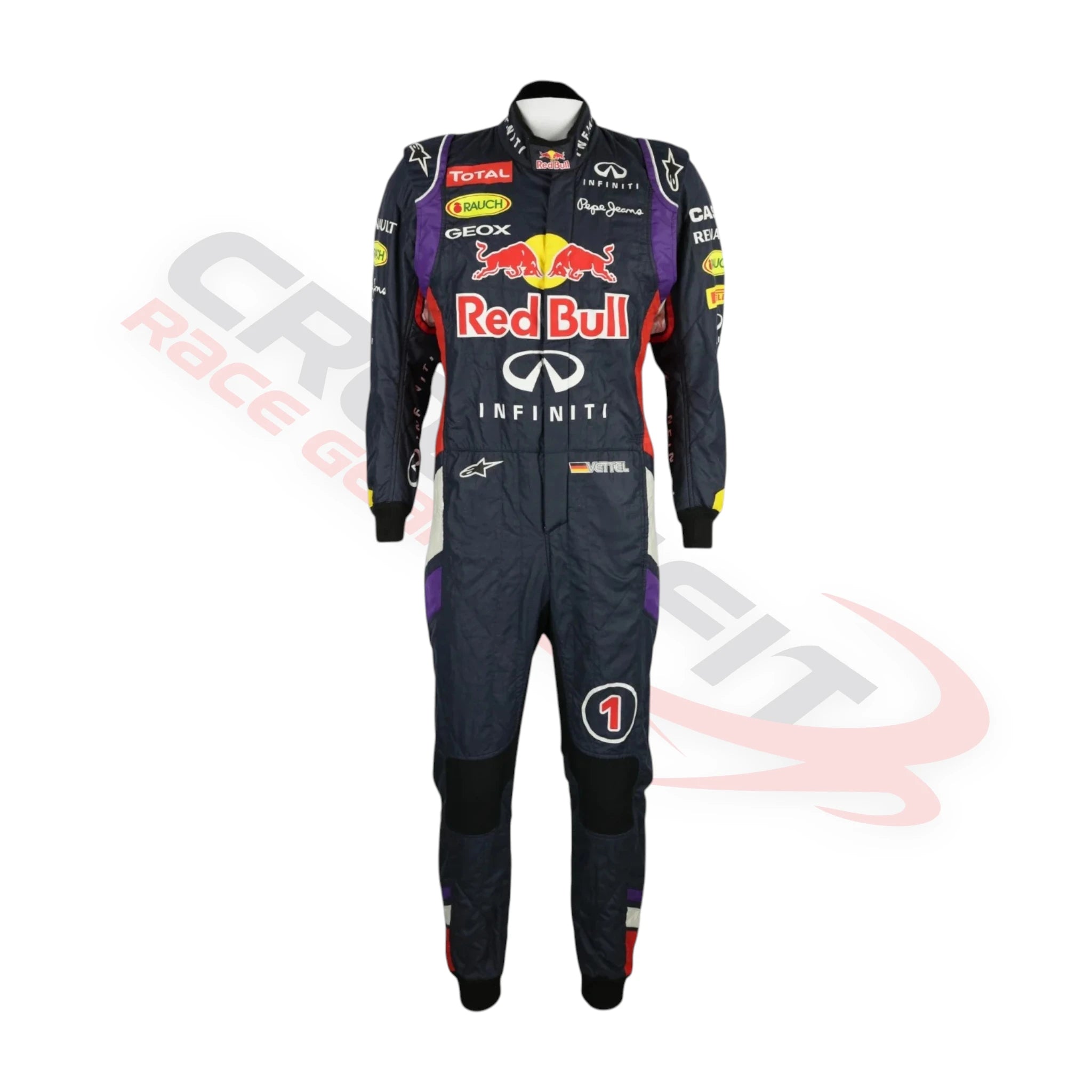 Sebastian Vettel 2014 Red Bull Racing F1 Printed Race Suit