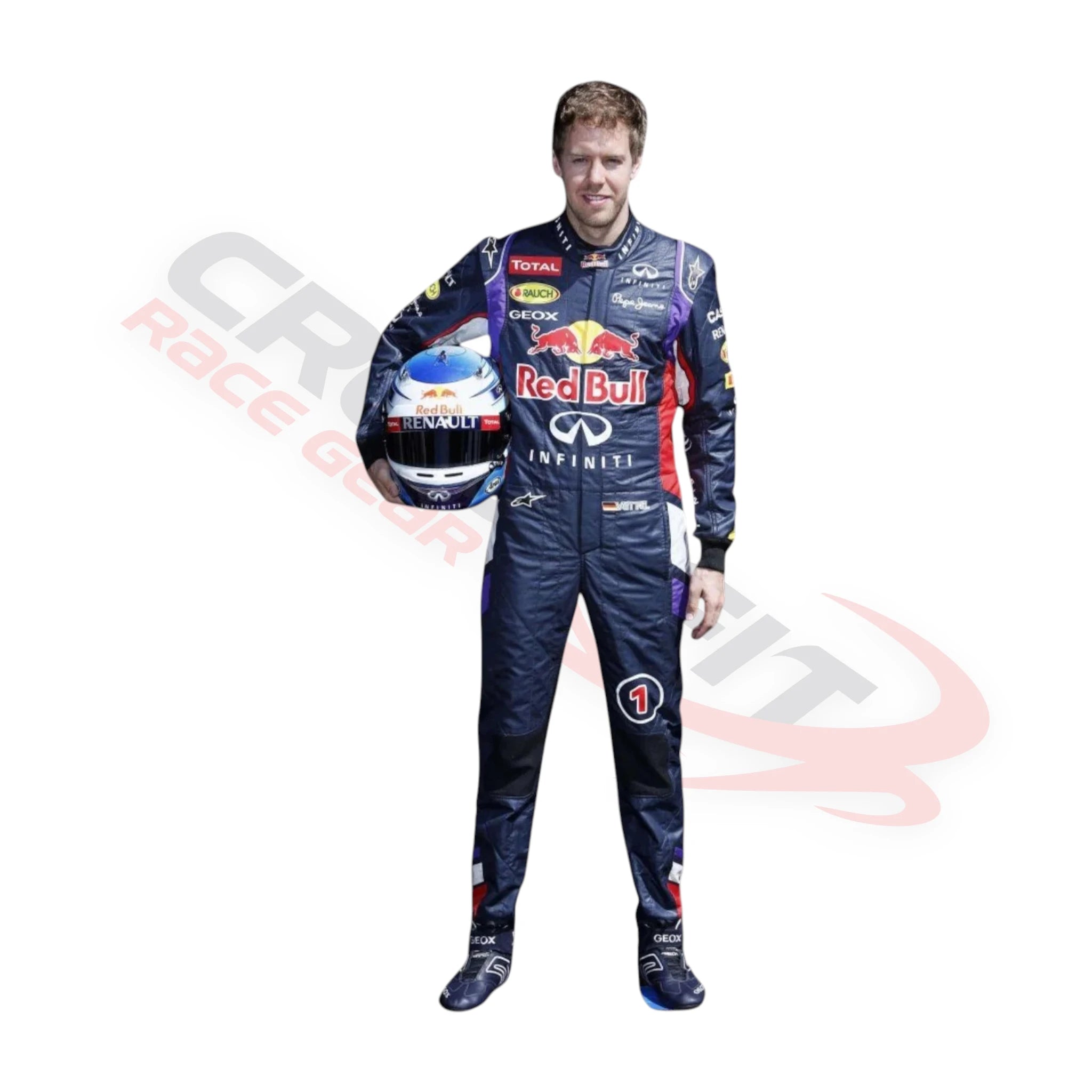 Sebastian Vettel 2014 Red Bull Racing F1 Printed Race Suit