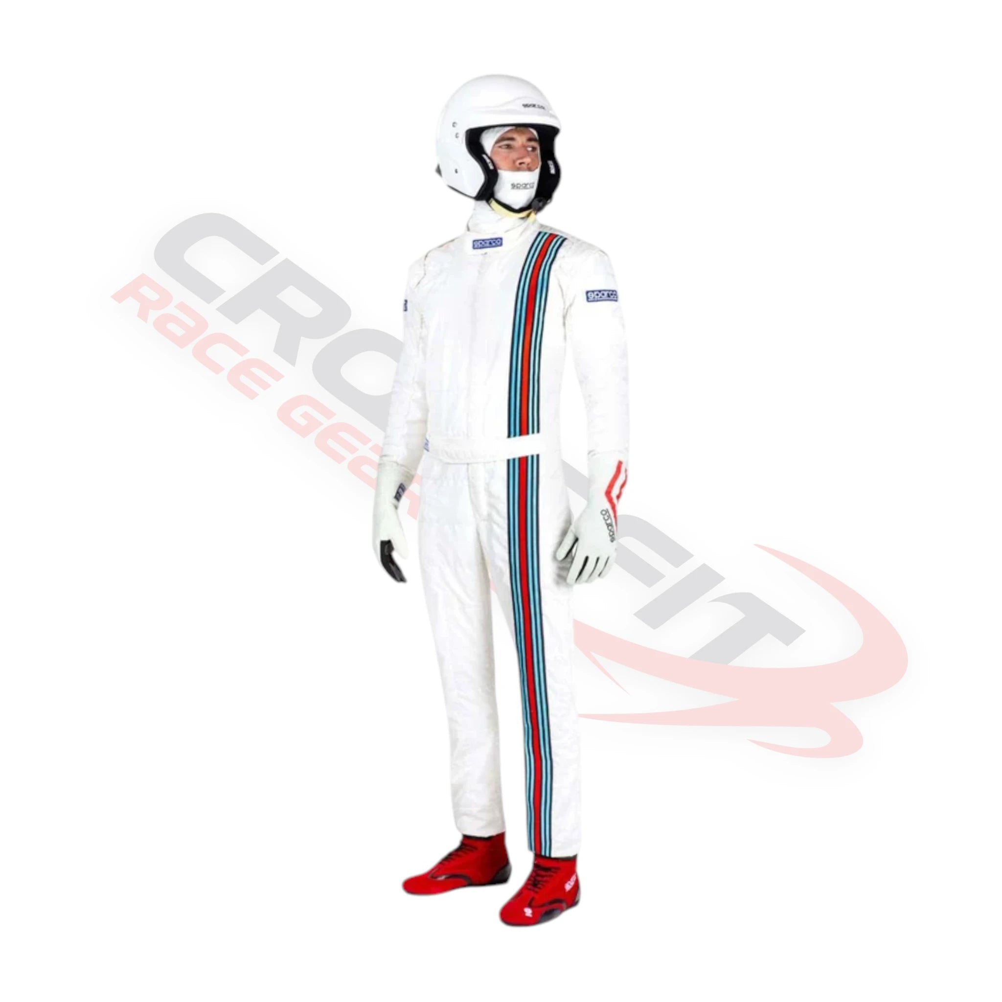 Sparco Martini Printed Go Kart Race Suit Replica