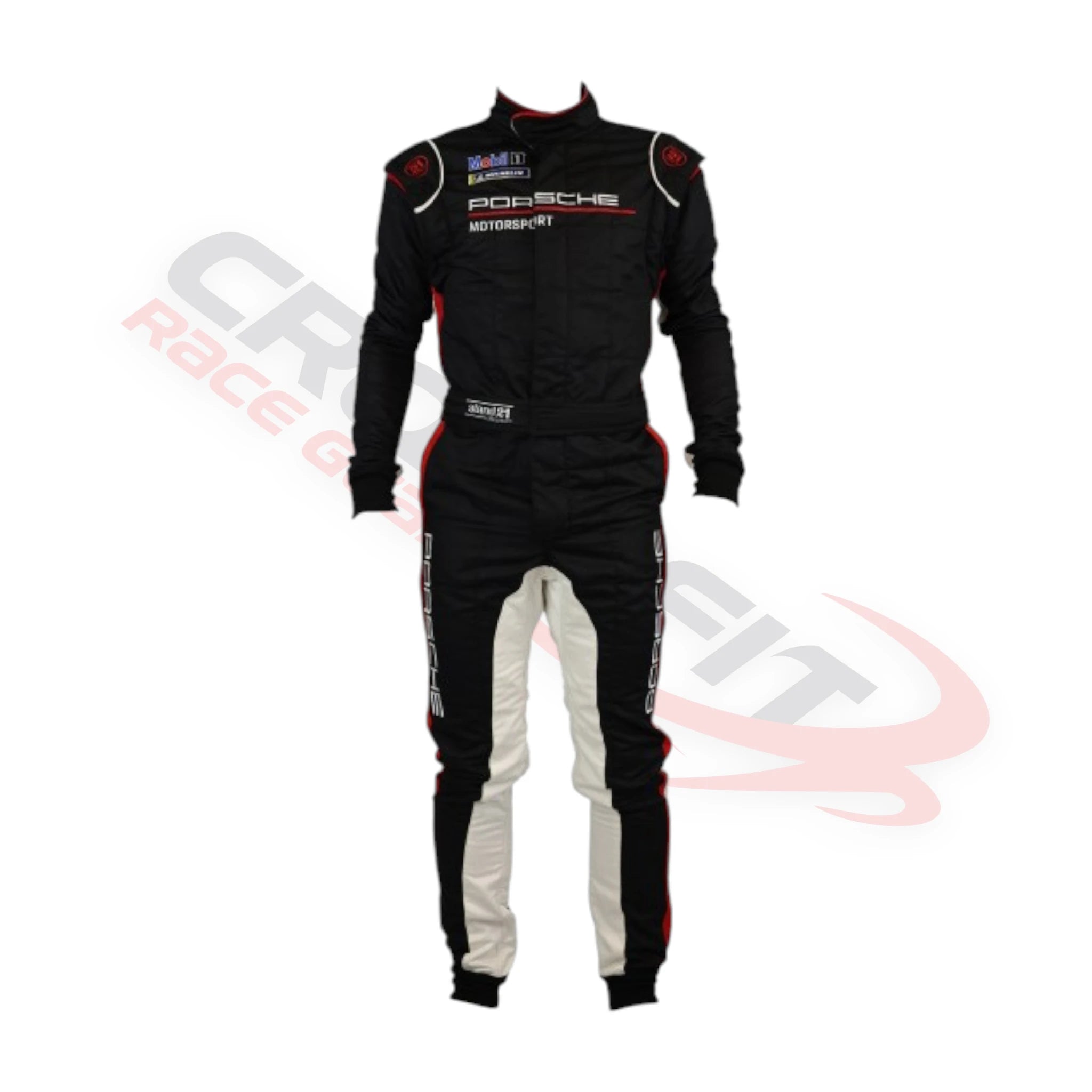 Stand 21 Porsche Evo Printed Motorsport Race Suit Black